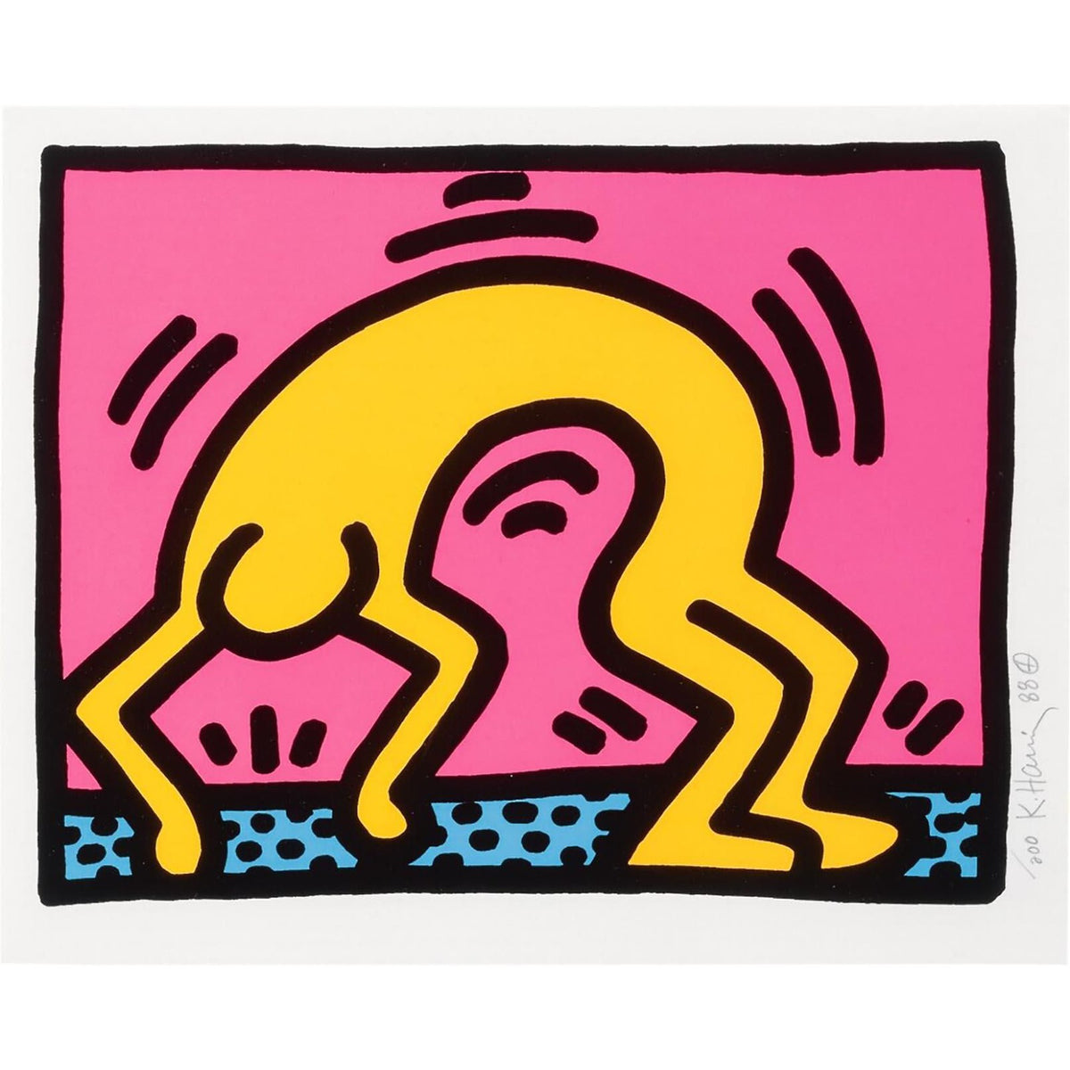 Keith Haring, Pop Shop II, Plate III, 1988