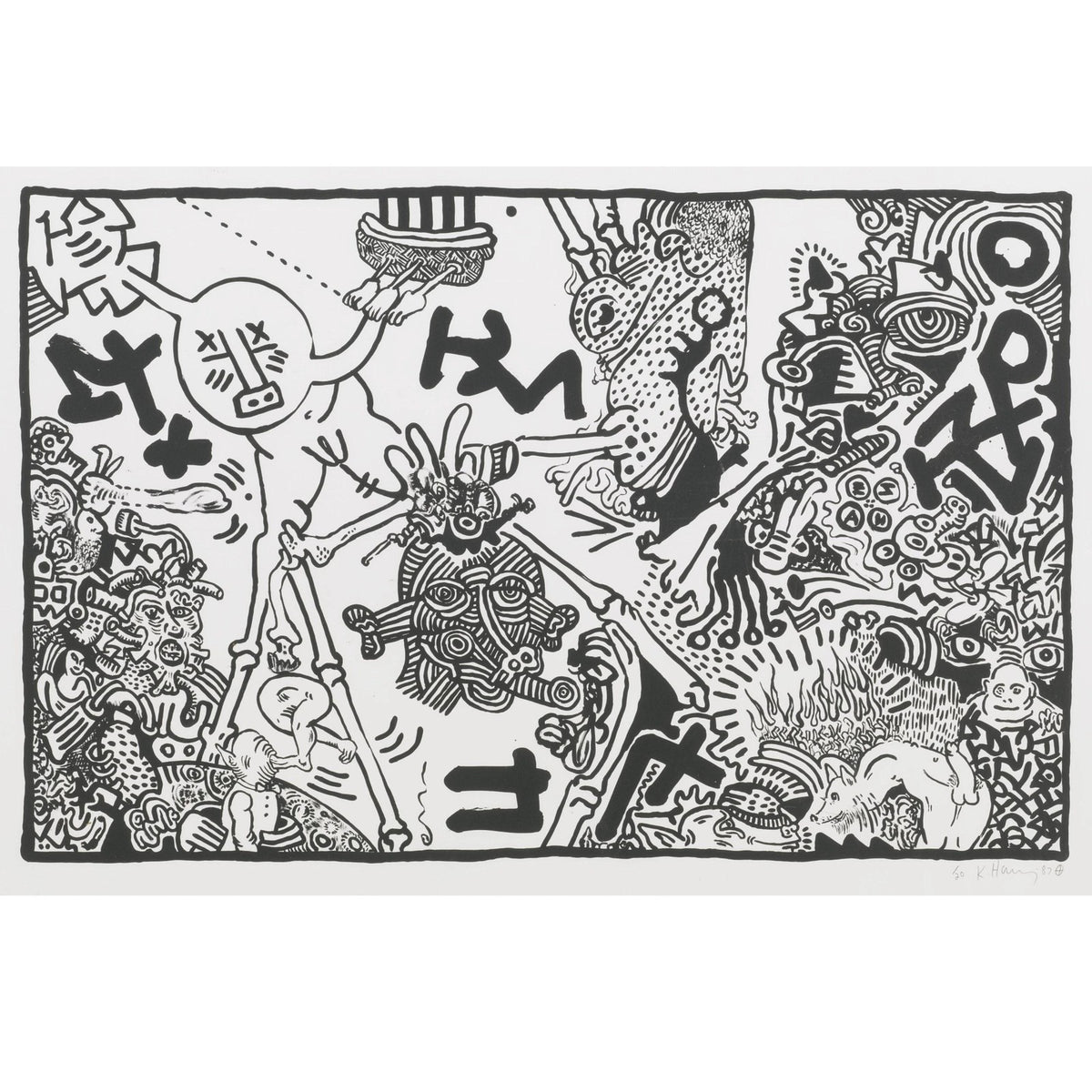 Keith Haring, Untitled 1987 (black), 1987