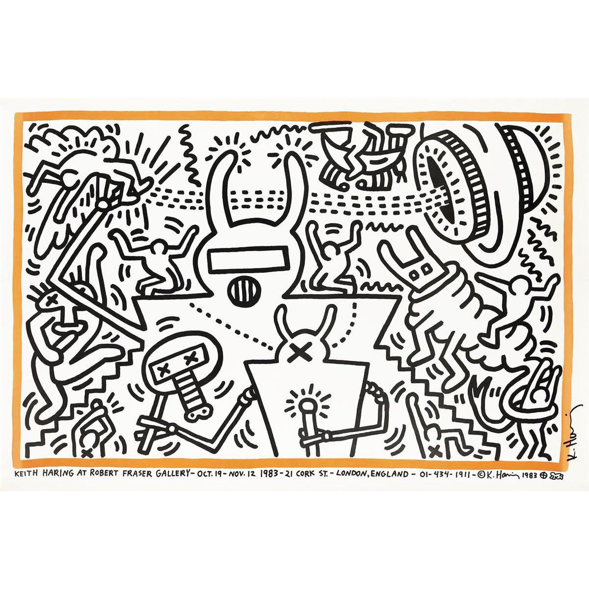 Keith Haring, Keith Haring At Robert Fraser Gallery, 1983