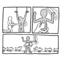 Keith Haring, The Blueprint Drawings 9, 1990