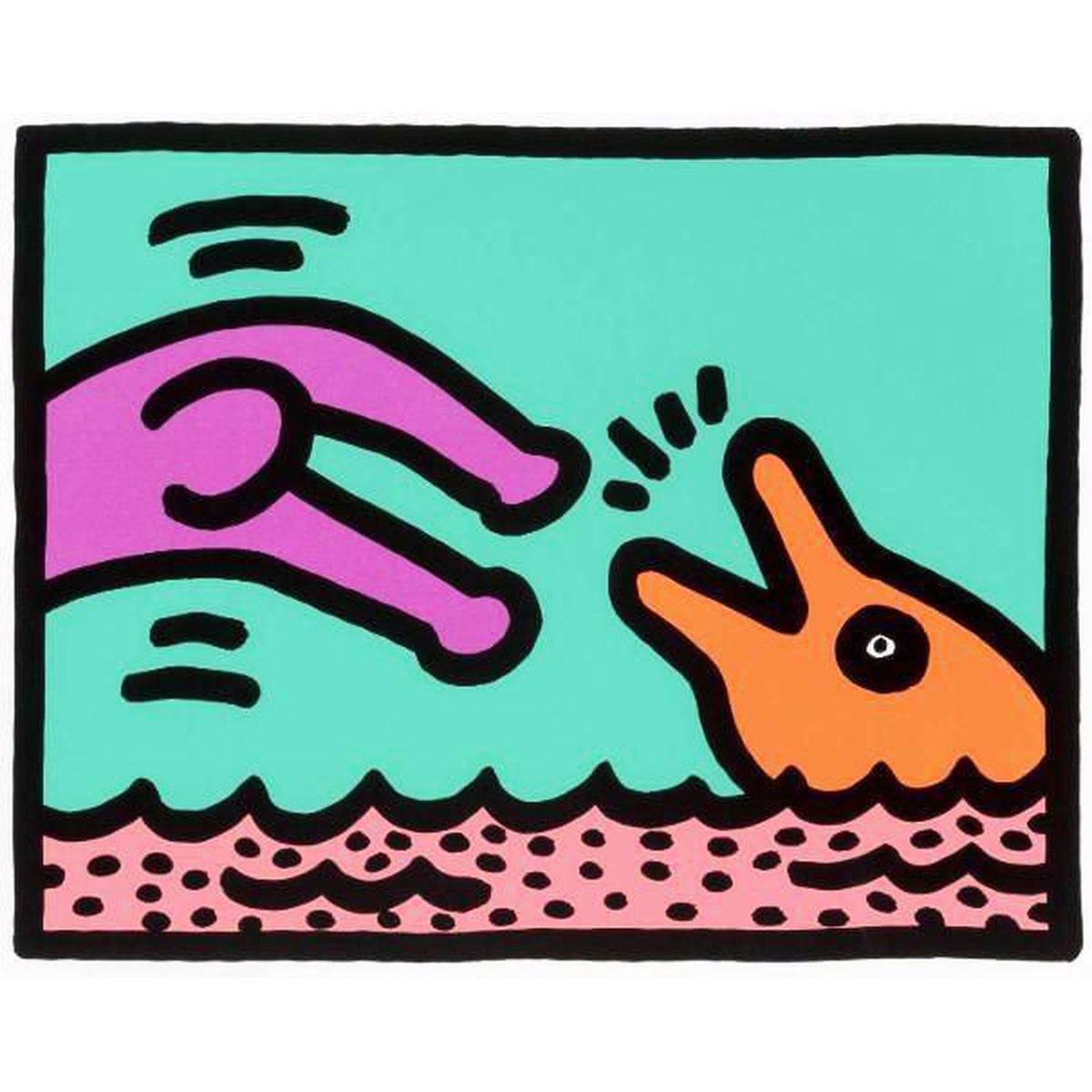 Keith Haring, Pop Shop V, Plate I, 1989