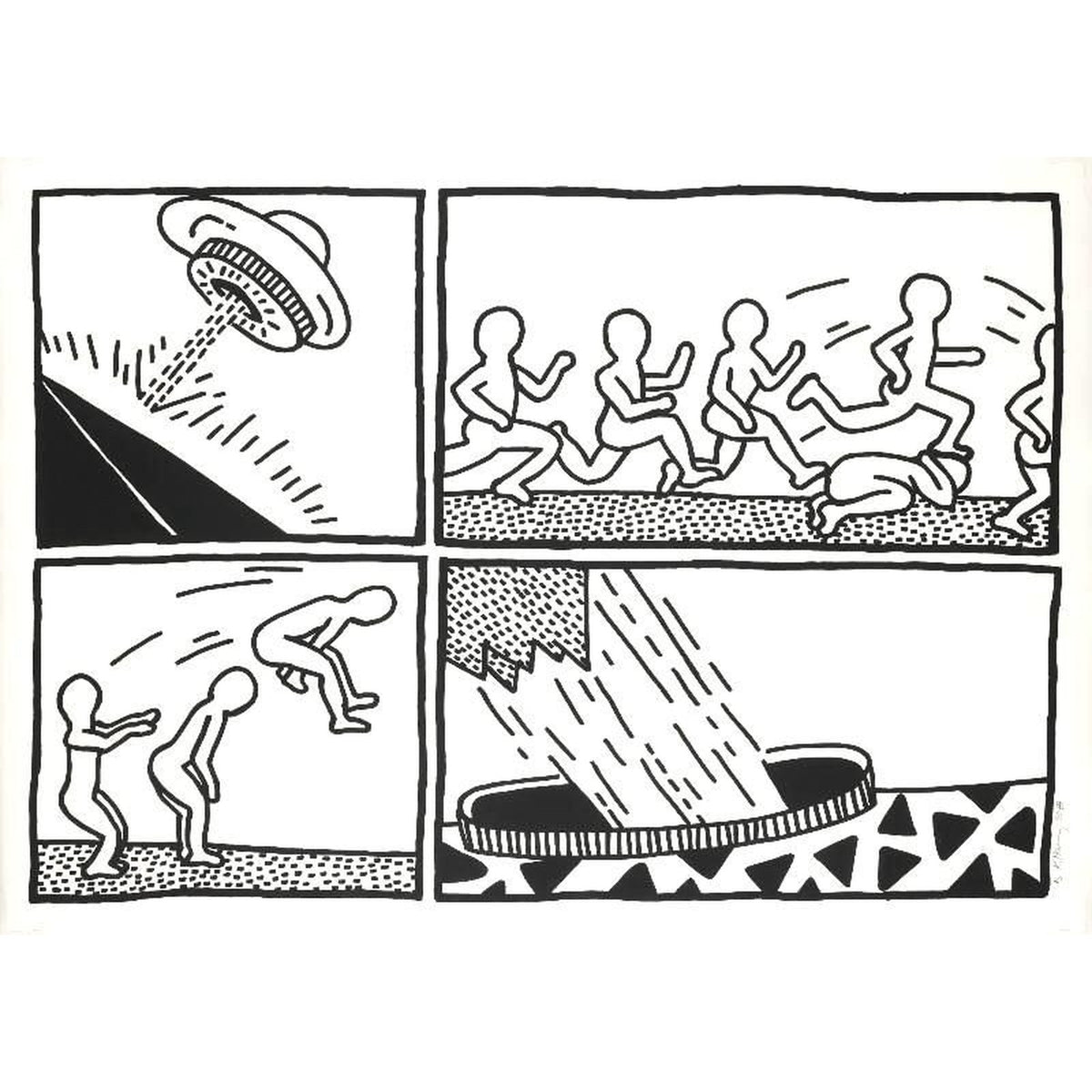 Keith Haring, The Blueprint Drawings 3, 1990