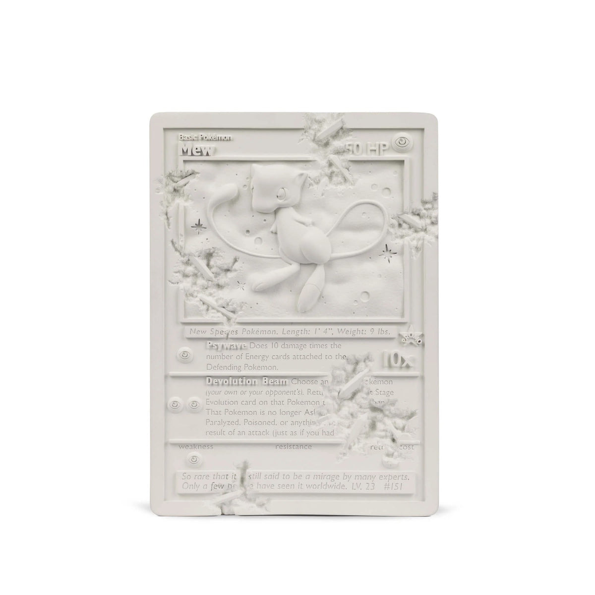 Daniel Arsham, White Crystalized Mew Card