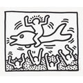 Keith Haring, Man On Dolphin, 1987