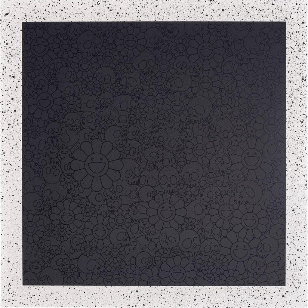 Takashi Murakami, Black Flowers & Skulls Square (TM/KK For BLM), 2020, 2020