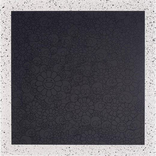 Takashi Murakami - Black Flowers & Skulls Square (TM/KK For BLM), 2020