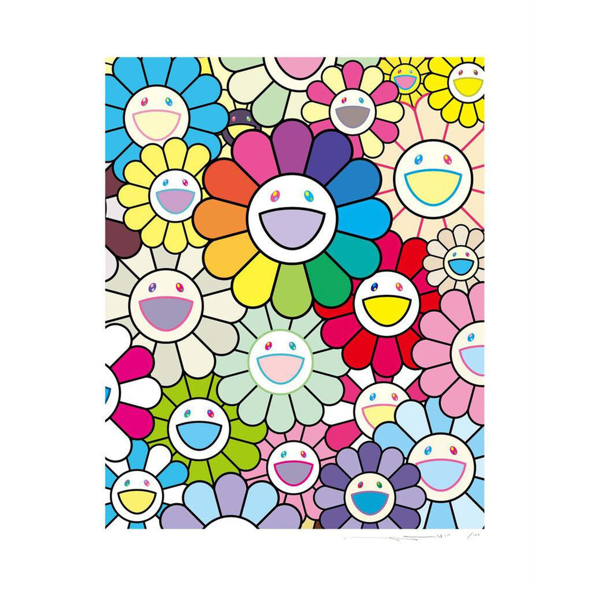 Takashi Murakami, Flowers and Prosperity Multicolor, 2025, 2025