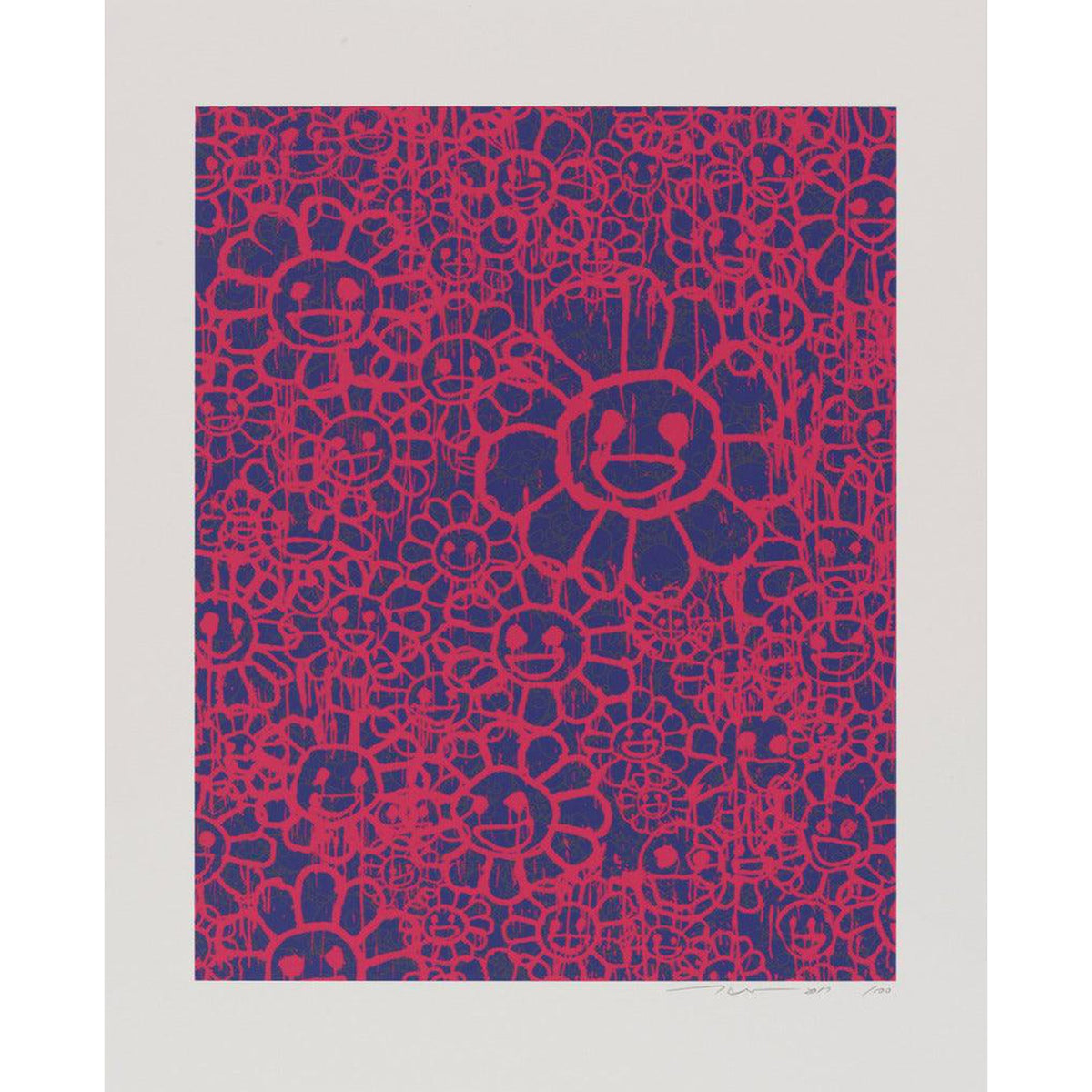 Takashi Murakami, MADSAKI Flowers C Pink (working title), 2017, 2017