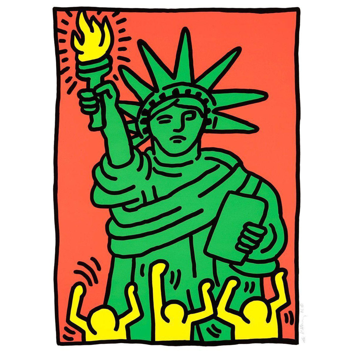 Keith Haring, Statue Of Liberty, 1986