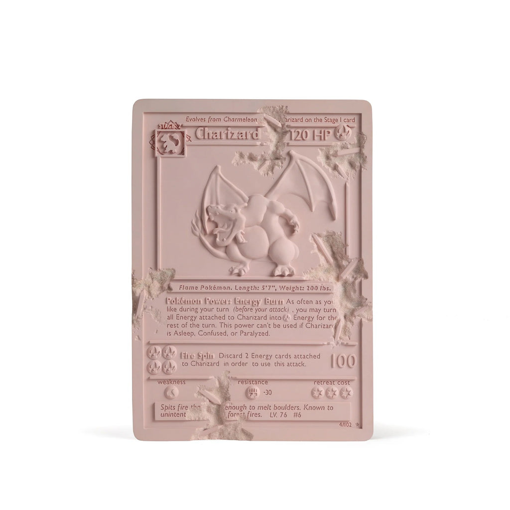 Daniel Arsham, Pink Crystalized Charizard Card