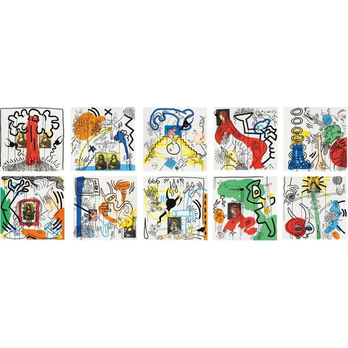 Keith Haring, Apocalypse (complete set), 1988