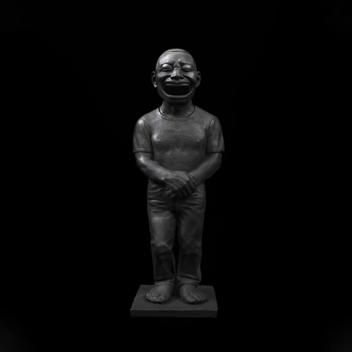 Yue Minjun, “Genesis” (元氣) Bronze Incense Chamber