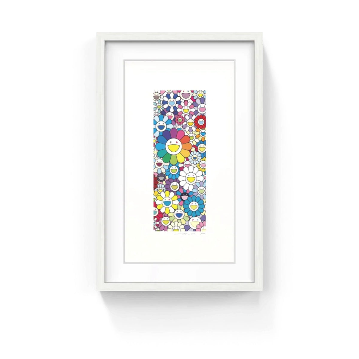 Detail of Takashi Murakami, Flower Tanzaku: Rainbow, 2025