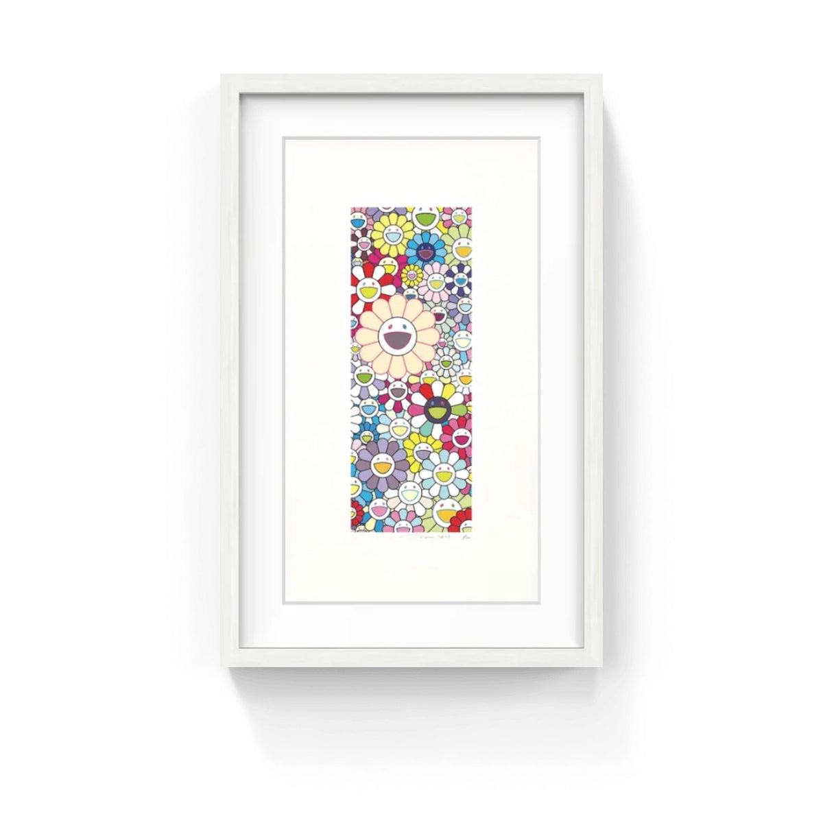 Detail of Takashi Murakami, Flower Tanzaku: Firefly Light, 2025