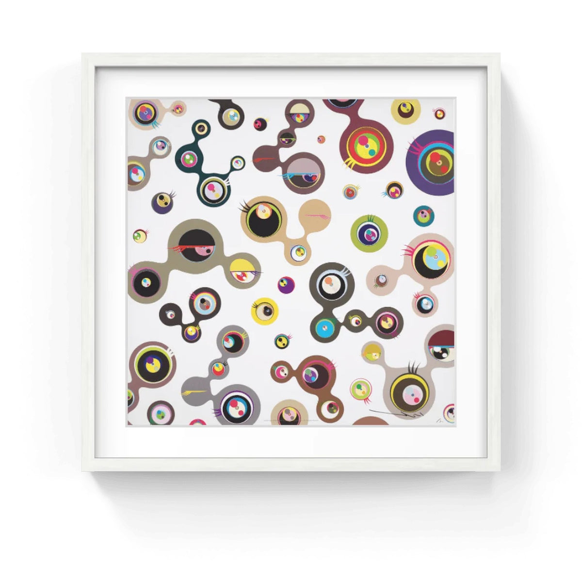 Detail of Takashi Murakami, Jellyfish Eyes - White 4, 2011