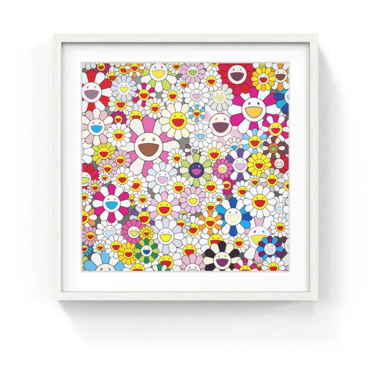 Detail of Takashi Murakami, Flowers Blooming in this World and the Land of Nirvana 3, 2013