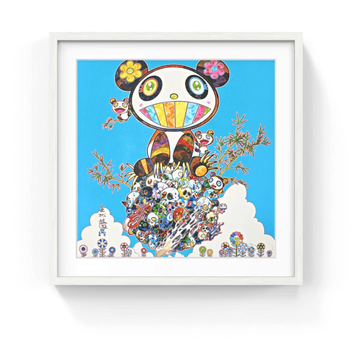 Detail of Takashi Murakami, Panda Family - Happiness, 2016