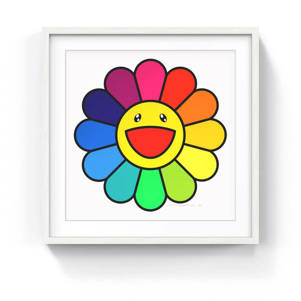 Detail of Takashi Murakami, Smile On, Rainbow Flower!!, 2020