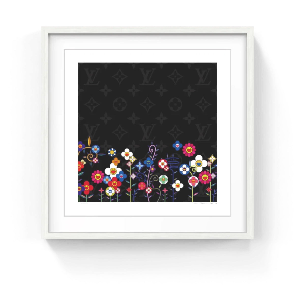 Detail of Takashi Murakami, LV Flower Garden Black, 2025