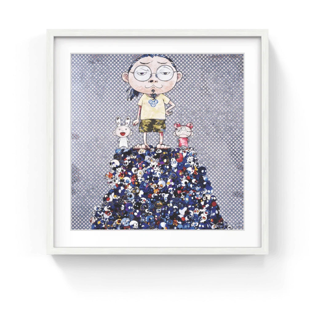 Detail of Takashi Murakami, Kaikai Kiki & Me: On the Blue Mound of the Dead, 2013