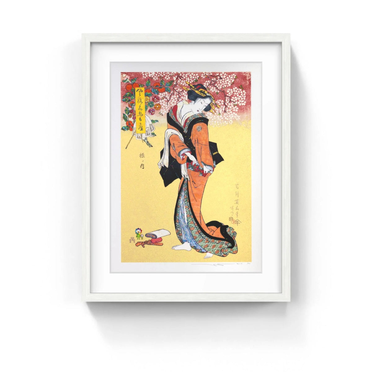 Detail of Takashi Murakami, "Kikukawa Eizan's "Elegant Famous Local Specialties, Horinouchi" - SUPERFLAT", 2026