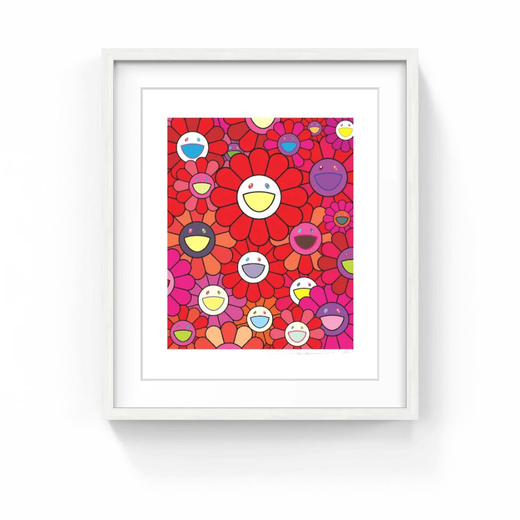 Detail of Takashi Murakami, Flowers and Prosperity Bloody Red, 2025