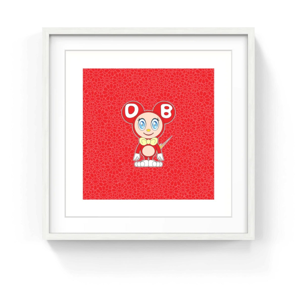 Detail of Takashi Murakami, DOB 2021 Camellia Red, 2021