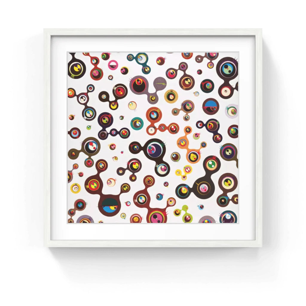 Detail of Takashi Murakami, Jellyfish Eyes - White 5, 2006