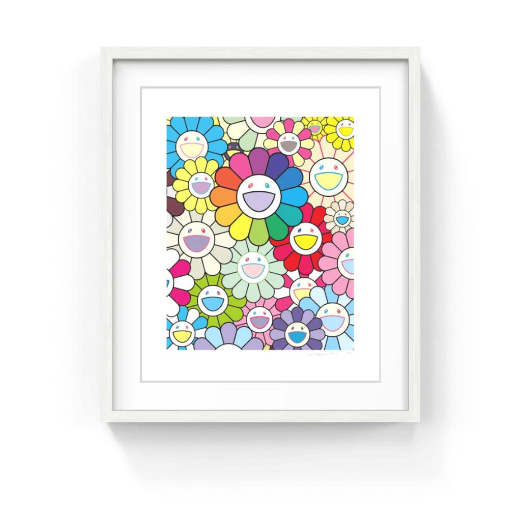 Detail of Takashi Murakami, Flowers and Prosperity Multicolor, 2025