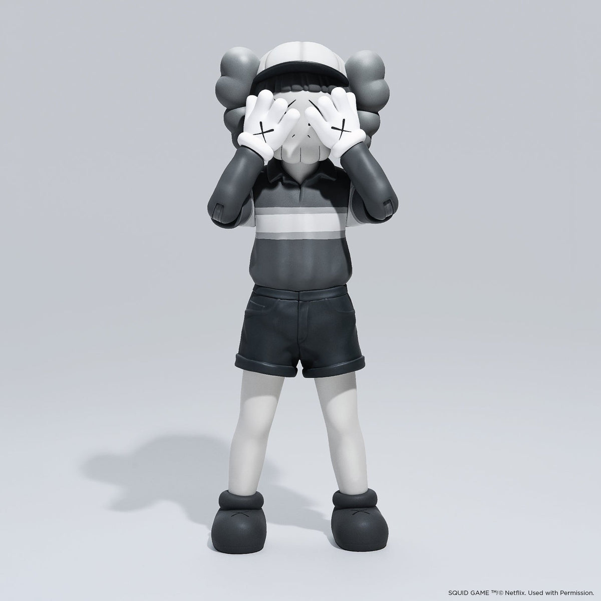 Detail of KAWS, Chul-Su Figure (Monotone)