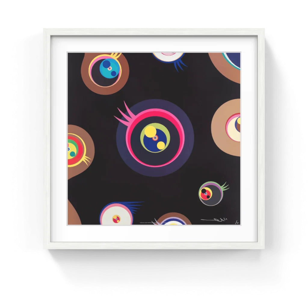 Detail of Takashi Murakami, Jellyfish Eyes - Black 1, 2011