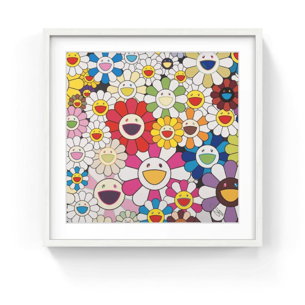 Detail of Takashi Murakami, Flowers Blooming in this World and the Land of Nirvana 1, 2013