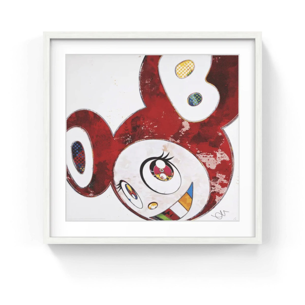 Detail of Takashi Murakami, And Then x 6 (Vermilion: The Superflat Method), 2013