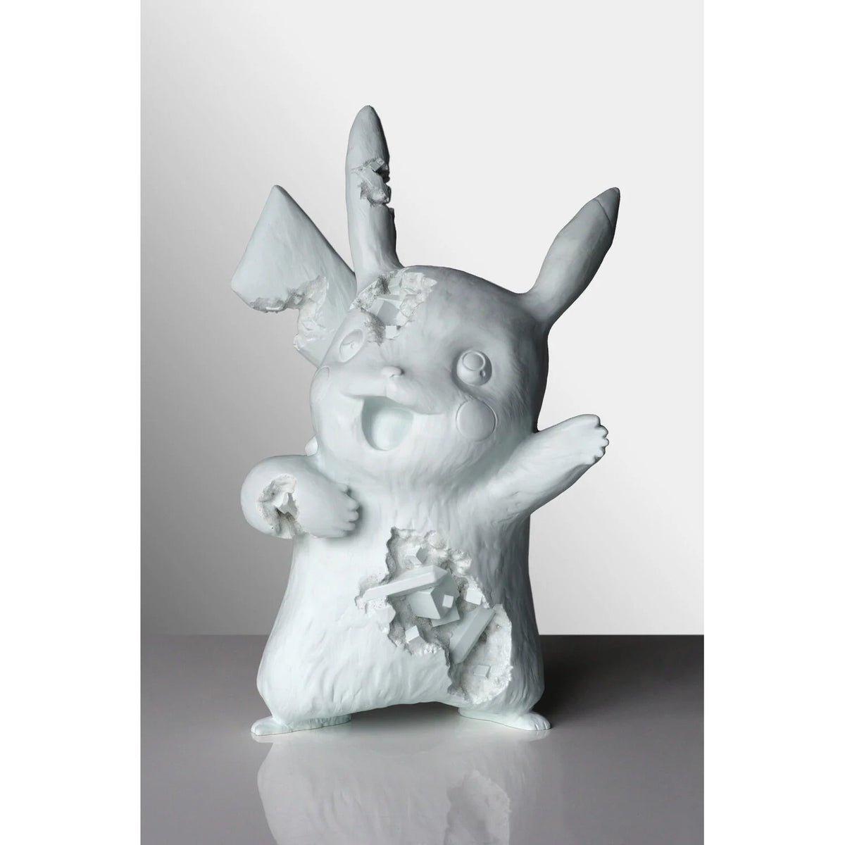 Detail of Daniel Arsham, Blue Crystalized Pikachu