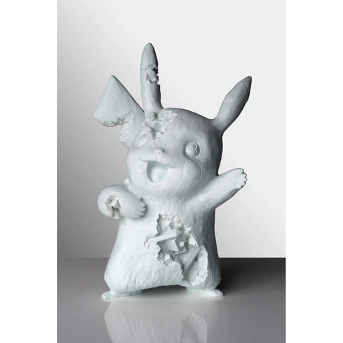 Detail of Daniel Arsham, Blue Crystalized Pikachu