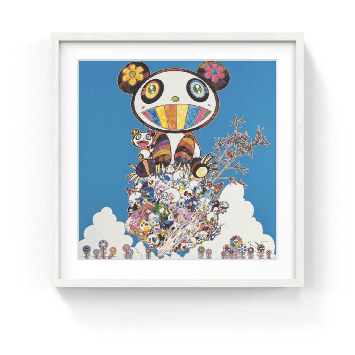 Detail of Takashi Murakami, The Pandas Say They're Happy, 2015