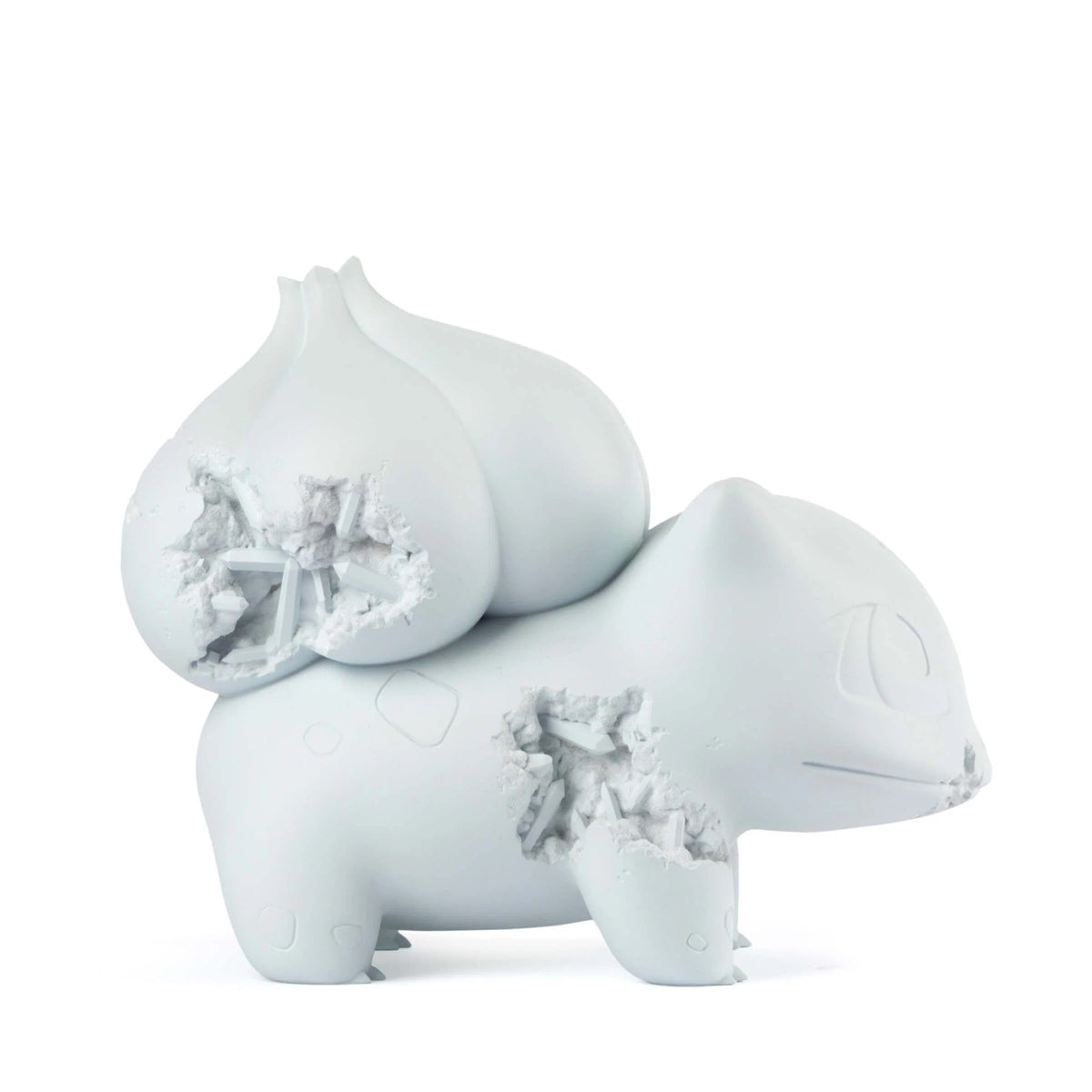 Detail of Daniel Arsham, Crystalized Bulbasaur
