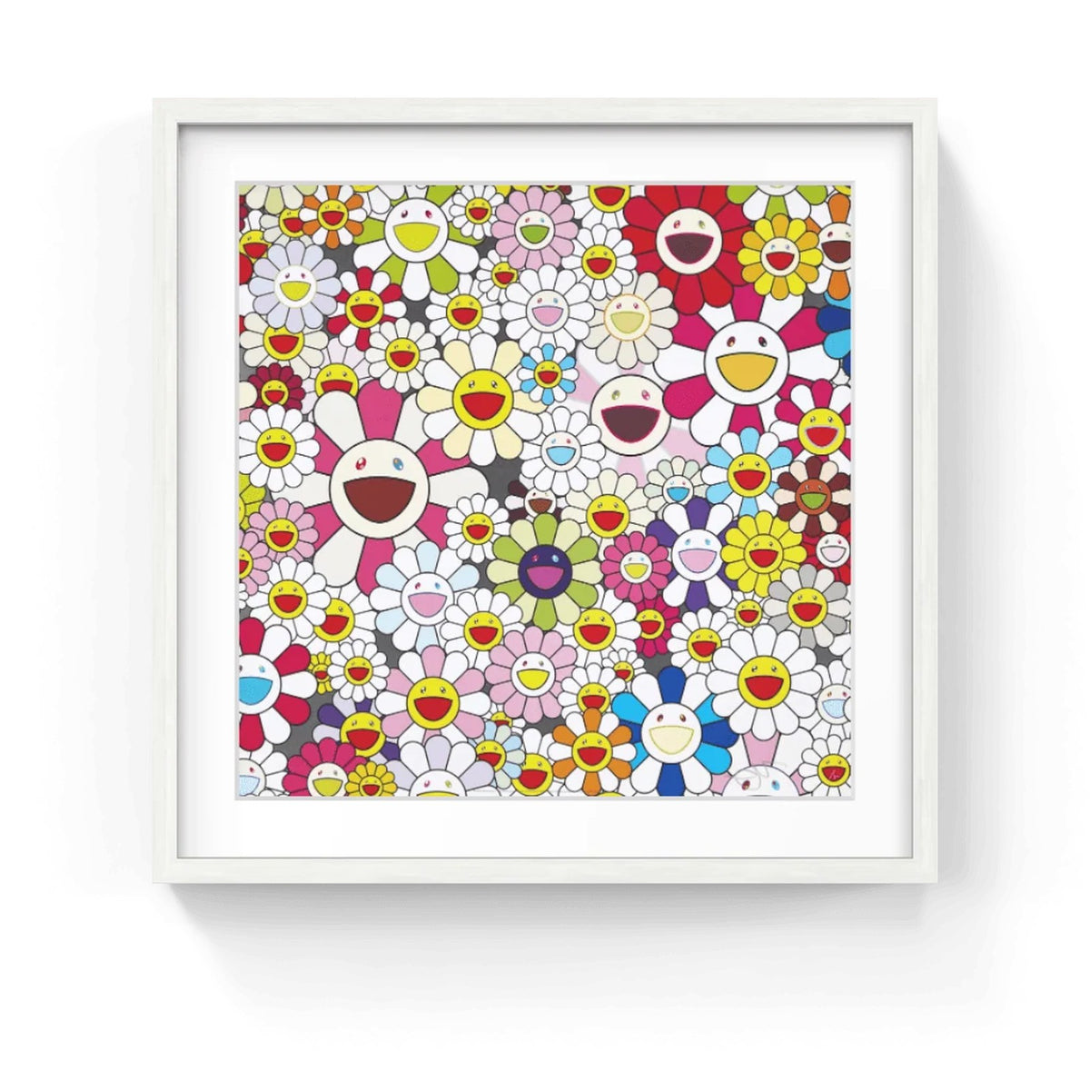 Detail of Takashi Murakami, Flowers Blooming in this World and the Land of Nirvana 2, 2013