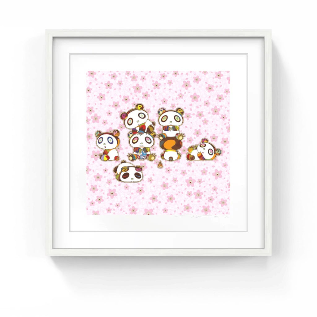 Detail of Takashi Murakami, Baby Pandas Cuddling! Yay!, 2022