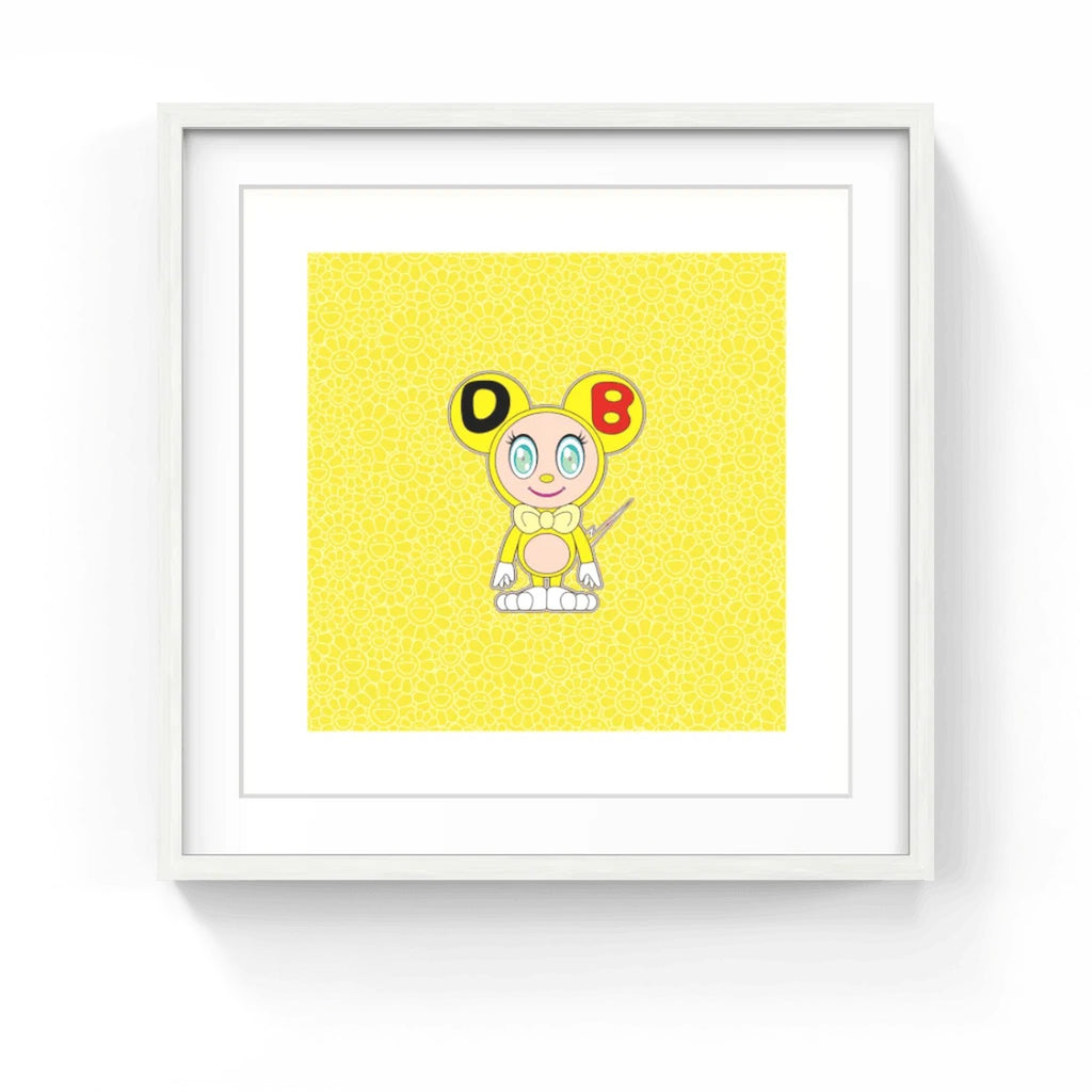 Detail of Takashi Murakami, DOB 2021 Yellow, 2021