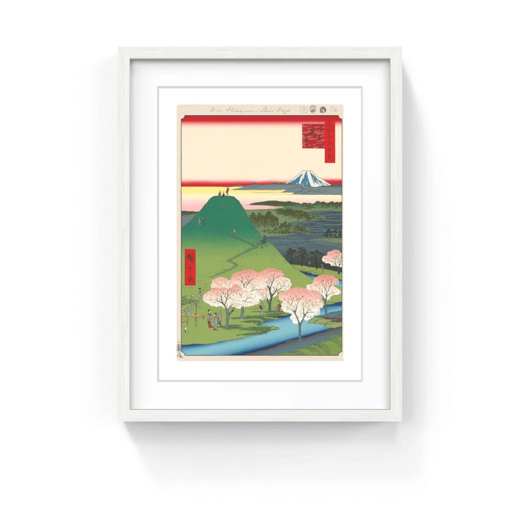 Detail of Takashi Murakami, Hiroshige’s 100 Famous Views of Edo: Japonisme Reconsidered—New Fuji, Meguro, 2025