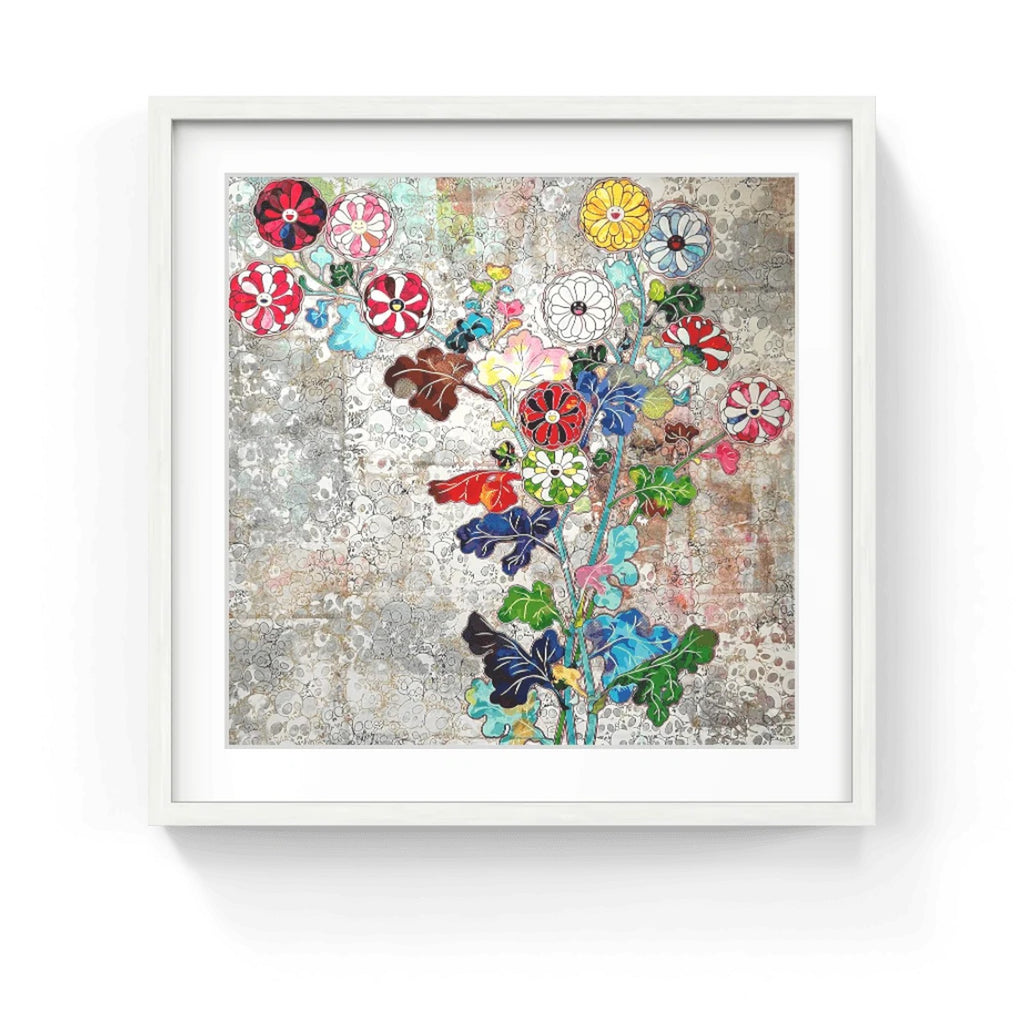 Detail of Takashi Murakami, Kōrin: Flowers of Resurrection, 2016