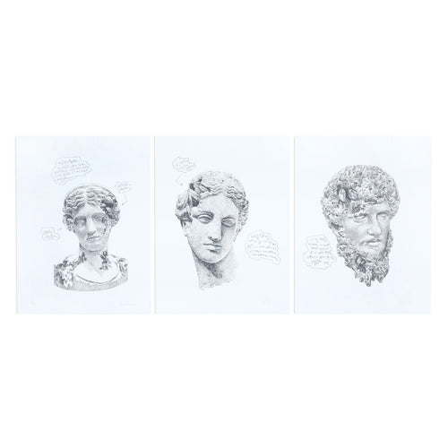 Detail of Daniel Arsham, Eroded Classical Prints