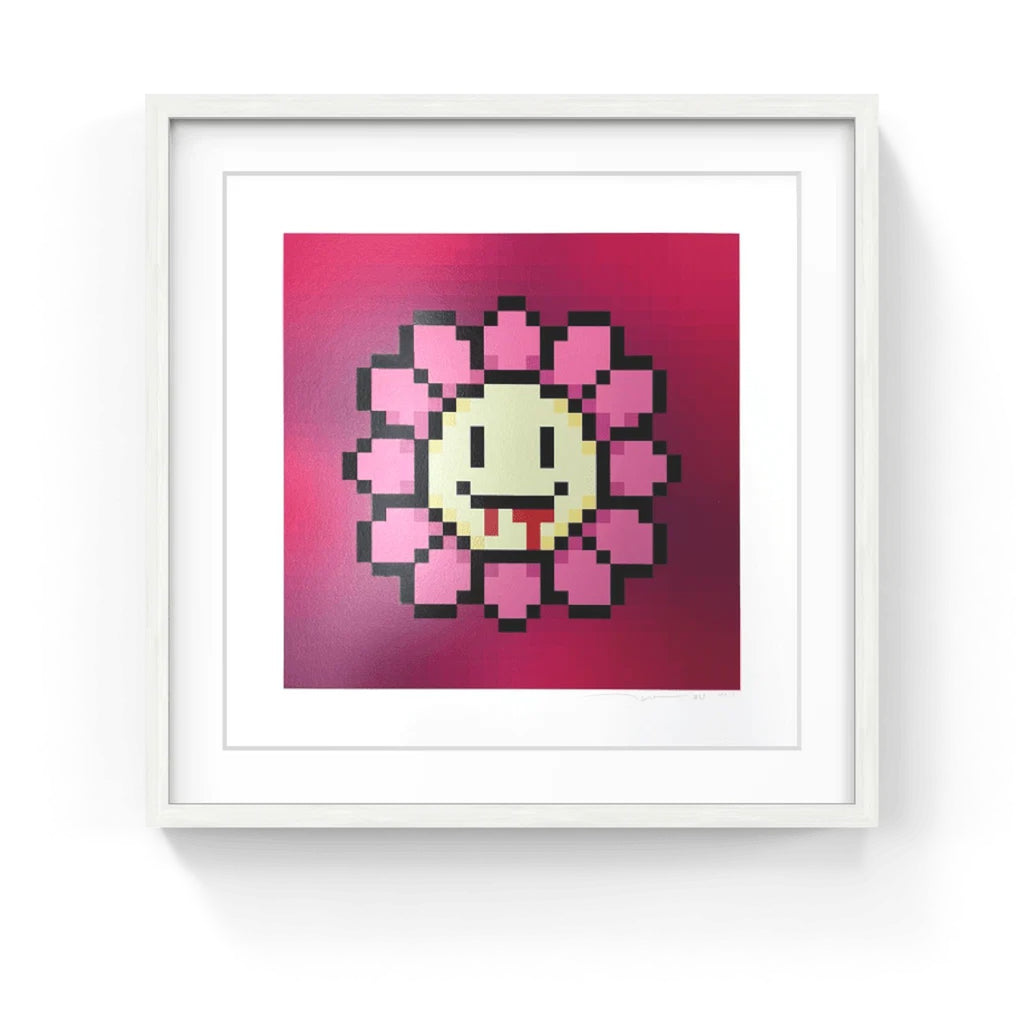 Detail of Takashi Murakami, Murakami.Flower #7032 Spitting blood, 2023