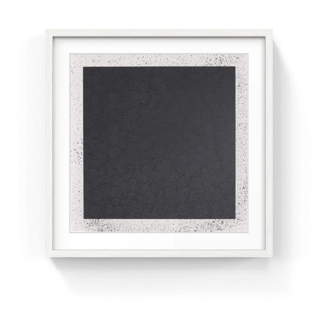 Detail of Takashi Murakami, Black Skulls Square (TM/KK For BLM), 2020