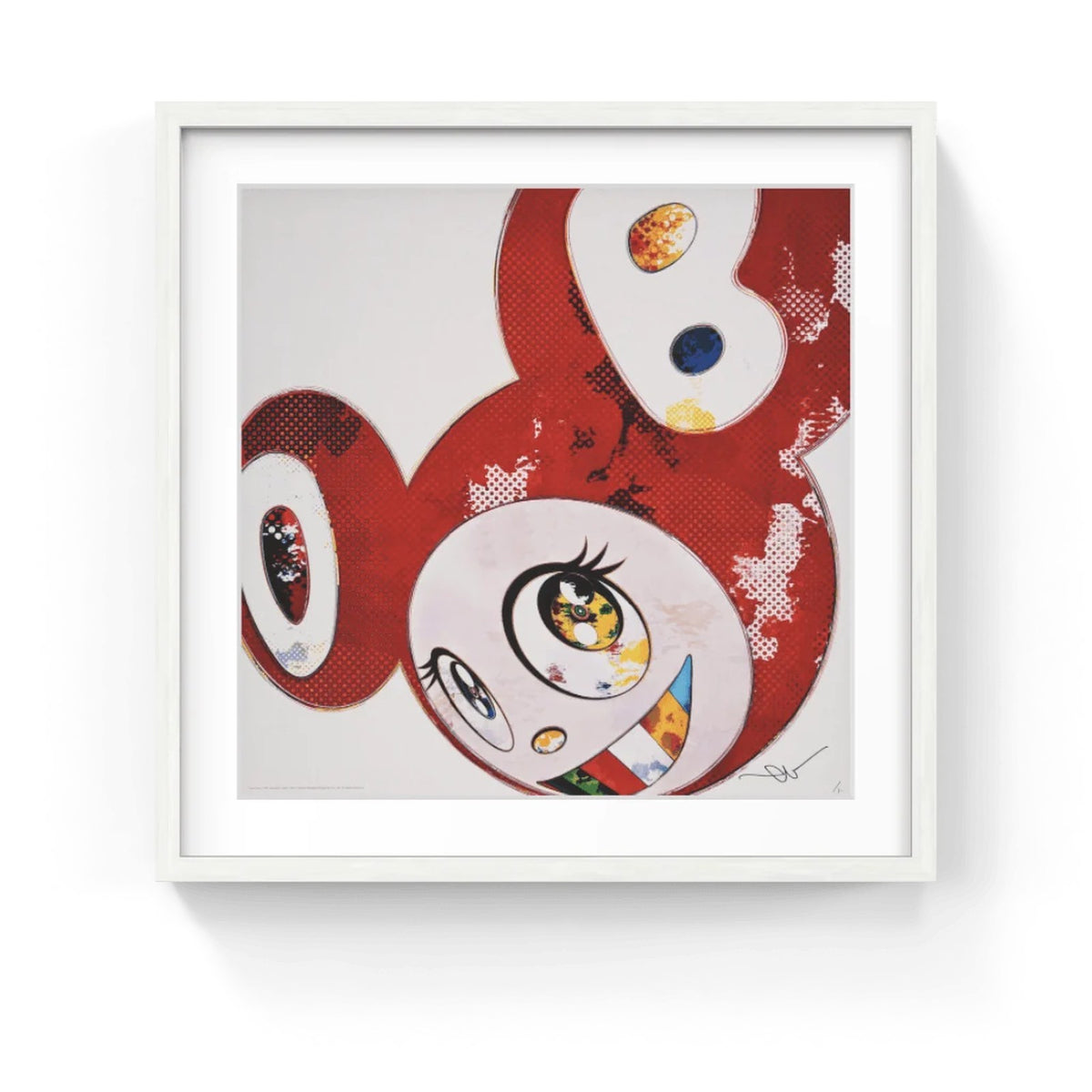 Detail of Takashi Murakami, And Then x 727 (Vermillion: SHU), 2013
