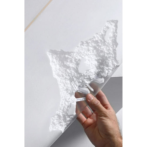 Detail of Daniel Arsham, Eroded Surfboard