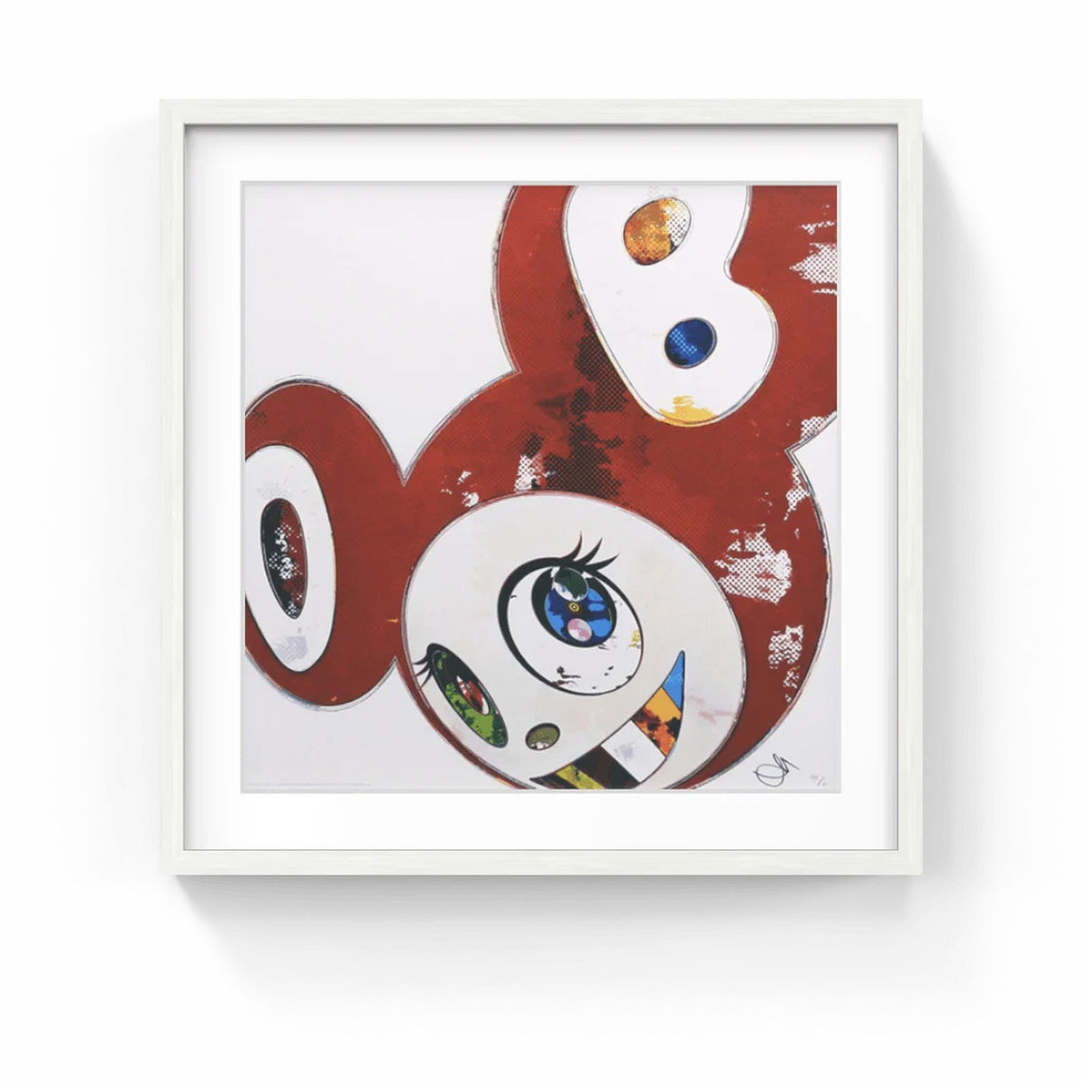 Detail of Takashi Murakami, And Then x 6 (Red: The Superflat Method), 2013