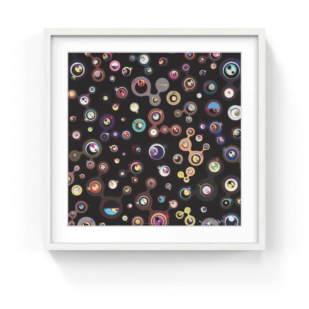 Detail of Takashi Murakami, Jellyfish Eyes - Black 5, 2011