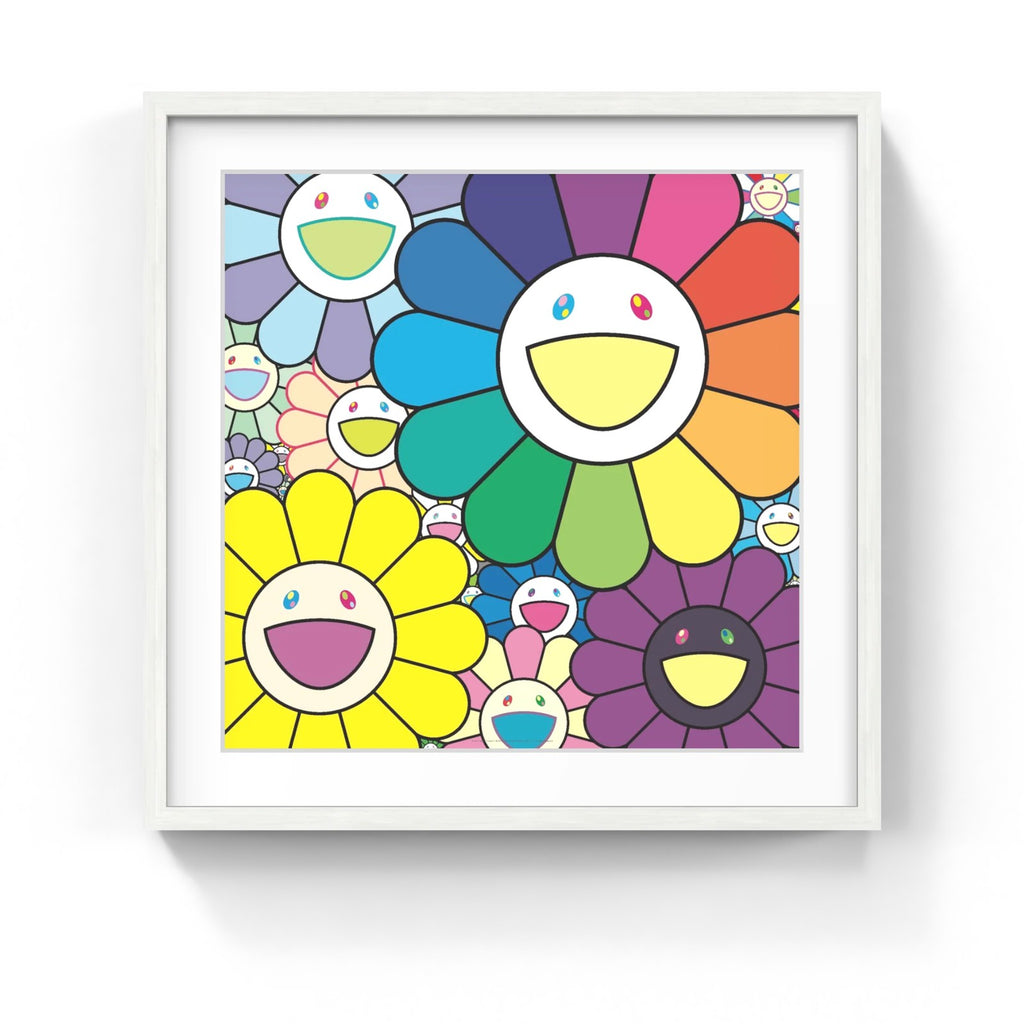 Detail of Takashi Murakami, Fluffy, Super Flat Flowers, 2026